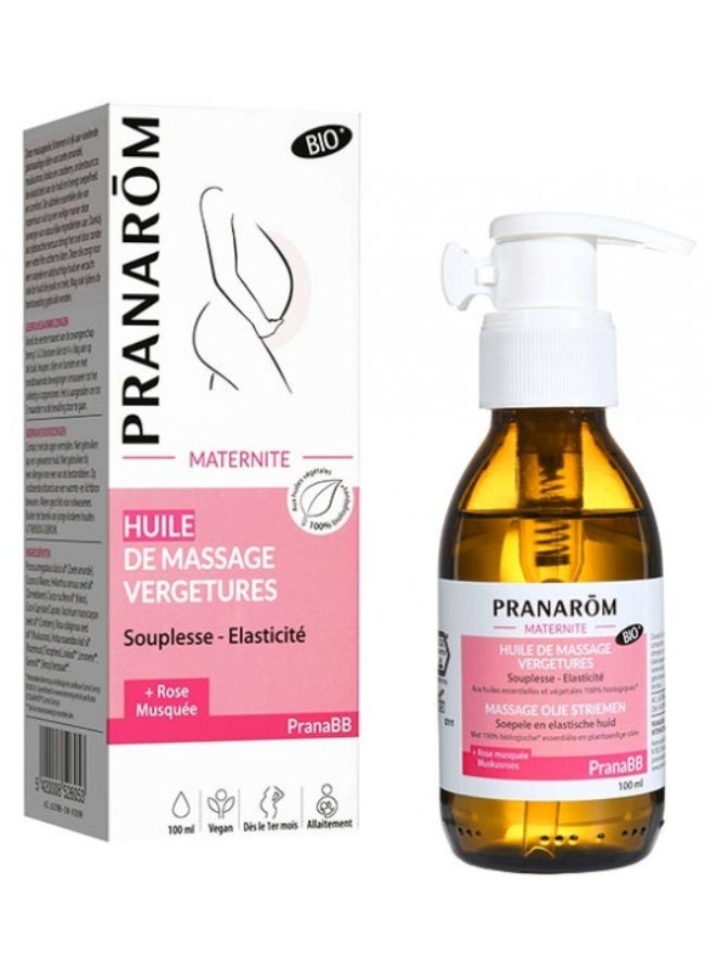 PRANAROM Pranarôm PranaBB Maternity Organic Stretch Mark Massage Oil 100 ml - Image 3